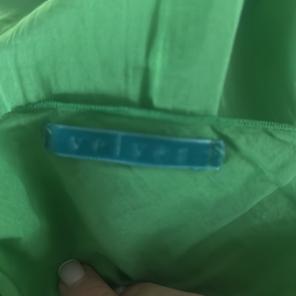 VELVET green, sleeveless dress. Size Large. - Picture 8 of 9